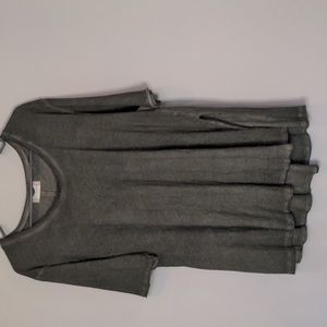 Altar'd state distressed olive green flowy top size medium